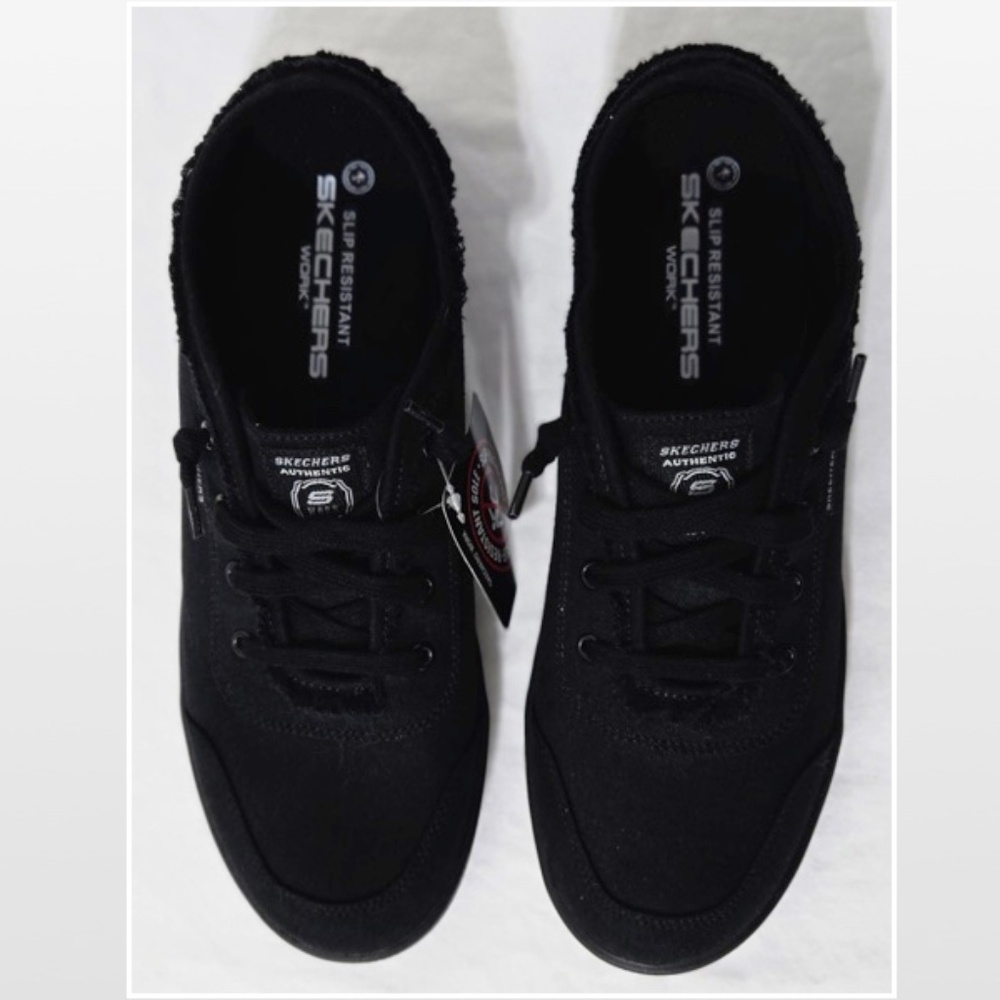 New Sketchers Shoes Work Womens Size 11 Black B Cute SR Slip Resistant NWT - Picture 7 of 16